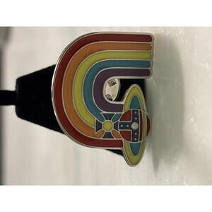 Vivienne Westwood Rainbow Orb Enamel Pin